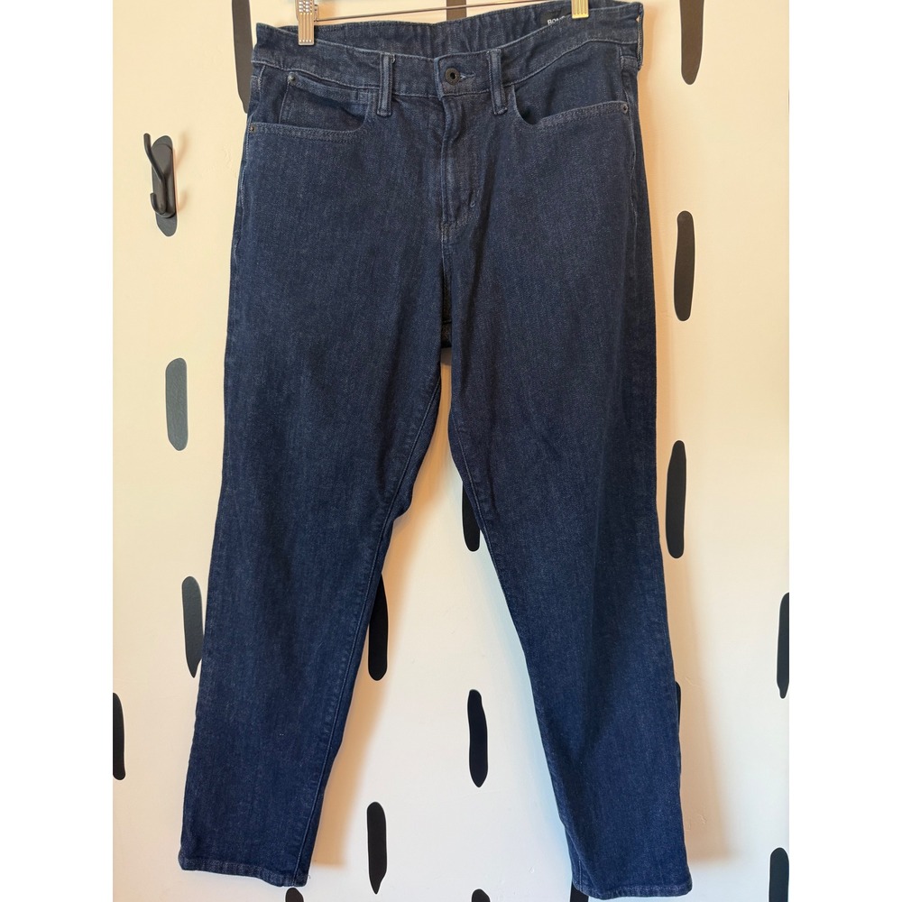Bonobos Mens 33x32 Denim Jeans Dark Wash Classic‎ Fit Cotton Blend